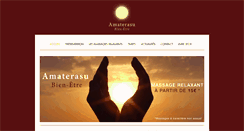 Desktop Screenshot of amaterasu-bien-etre.com